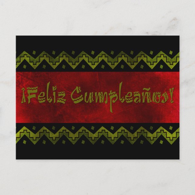 feliz cumpleaños arriba postcard (Front)