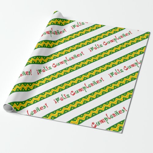 feliz cumpleanos arriba wrapping paper