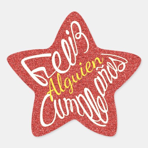 friend family star shaped customize name various colors emotional hybrid typography design