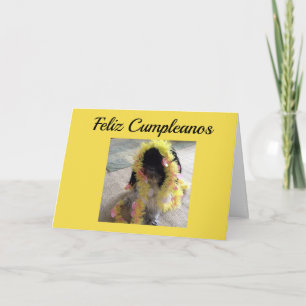 **FELIZ CUMPLEANOS**-HAPPY BIRTHDAY SPANISH CARD