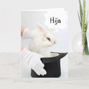 FELIZ CUMPLEANOS HIJA-HAPPY BIRTHDAY DAUGHTER CARD