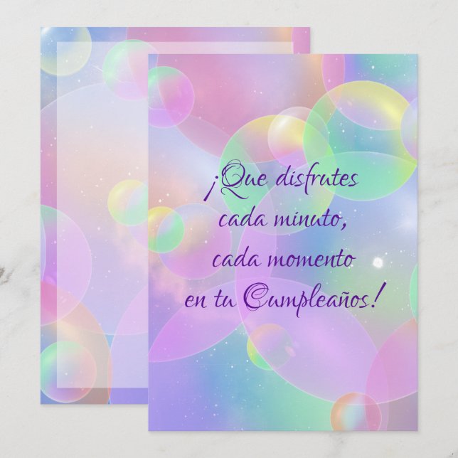 ¡Feliz cumpleaños! Holiday Card (Front/Back)