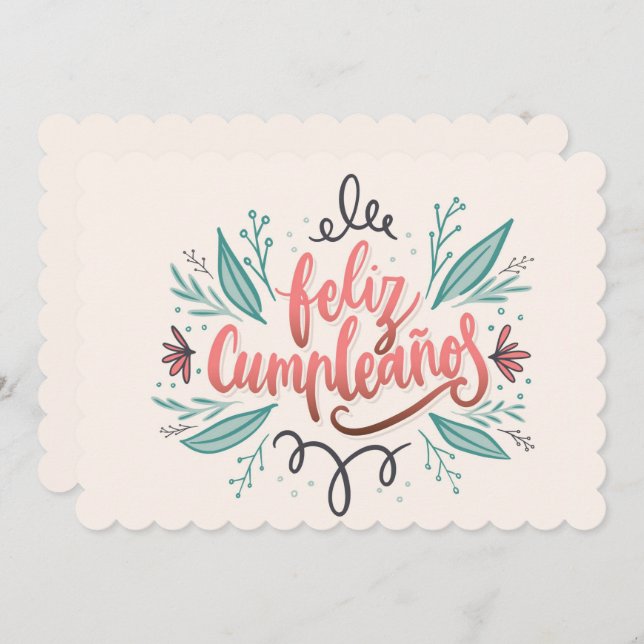 Feliz Cumpleanos Holiday Card (Front/Back)