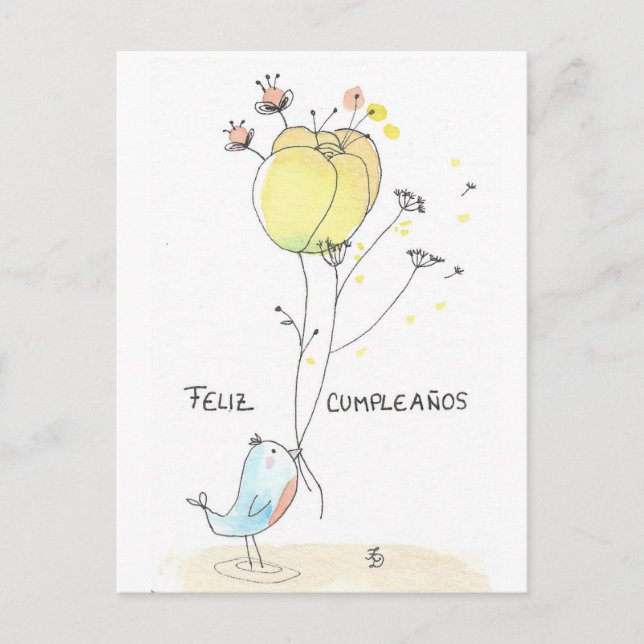 Feliz Cumpleaños Postcard (Front)