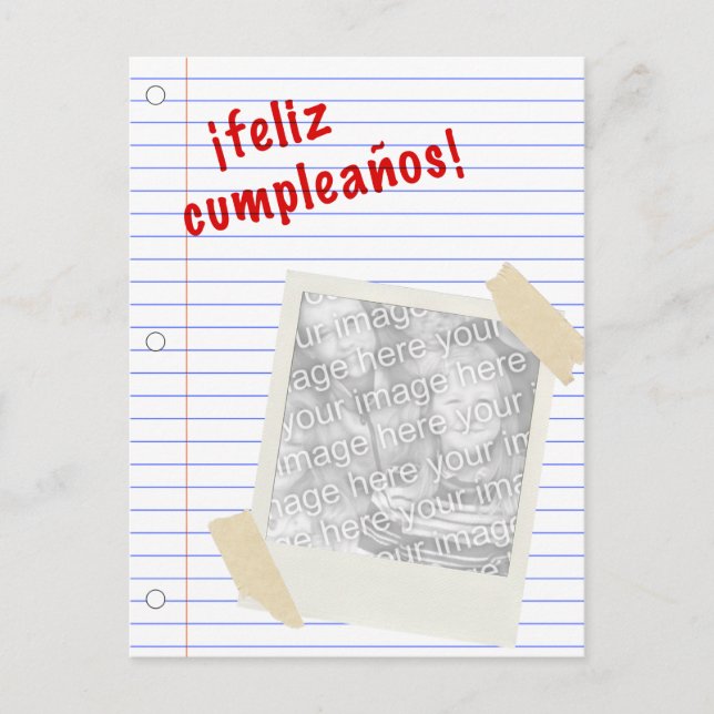feliz cumpleanos postcard (Front)