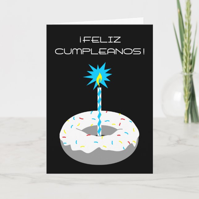 feliz cumpleanos rosquilla card (Front)