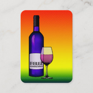 feliz cumpleanos salud business card