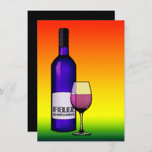 feliz cumpleanos salud invitation