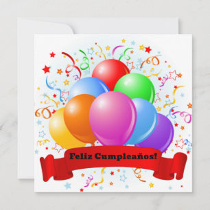 Feliz Cumpleaños! Spanish Birthday Card