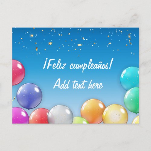 Feliz cumpleaos Spanish Birthday Card