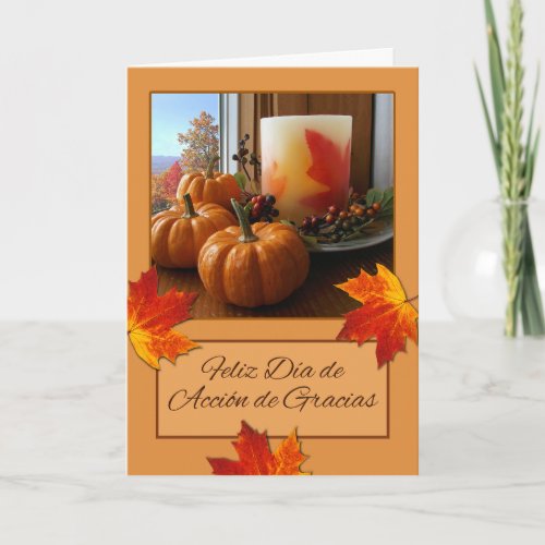 Feliz Dia de Accion de Gracias Thanksgiving  Card