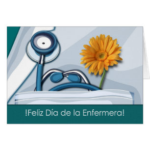 Feliz Día de la Enfermera. Nurses Day Card