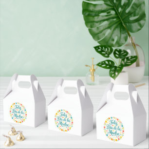 Feliz Dia De La Madre Mother's Day Calligraphy    Favor Boxes