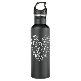 Feliz Día de la Madre Stainless Steel Water Bottle