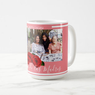 Feliz Día de Las Madres Roses Soft Coral Coffee Mug