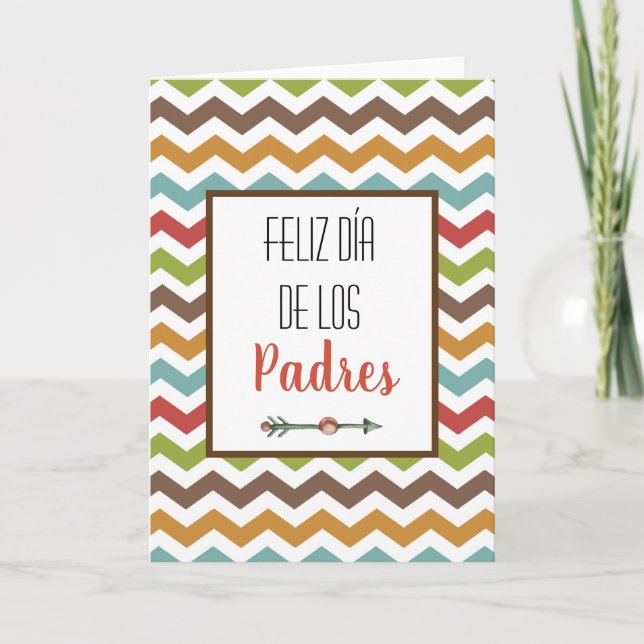 Feliz Dia De Los Padres Spanish Father's Day Card (Front)
