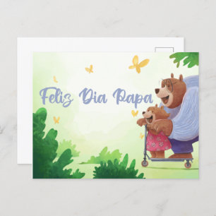 Feliz Dia Papa - Spanish Fathers Day Postcard