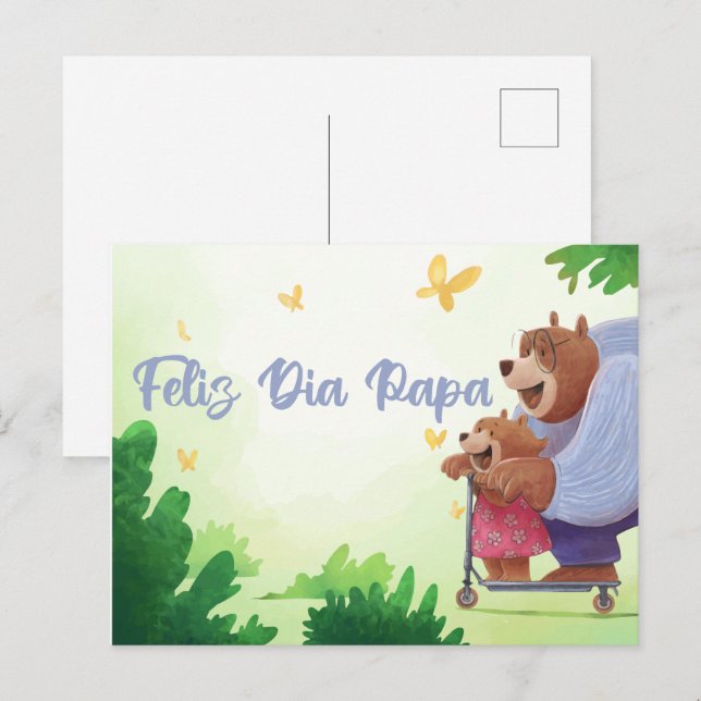 Feliz Dia Papa - Spanish Fathers Day Postcard (Front/Back)