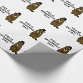 Feliz Groundhog Day! Wrapping Paper (Corner)