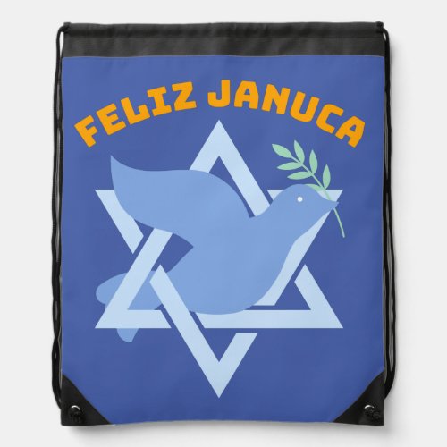 Feliz Januca Januca Sameaj januka janucia  Drawstring Bag