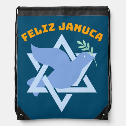 Feliz Januca Januca Sameaj januka janucia  Drawstring Bag