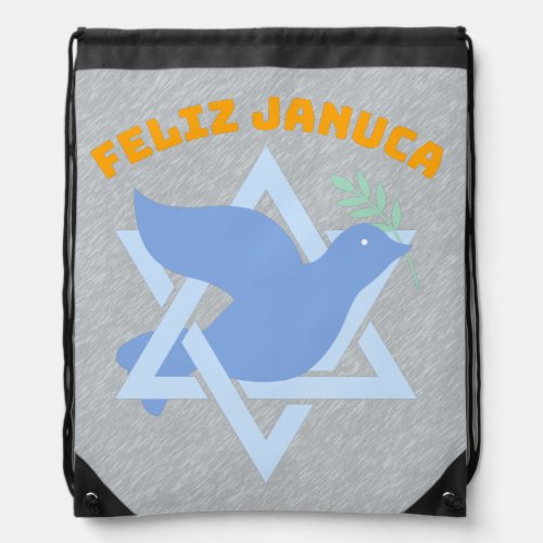 Feliz Januca Januca Sameaj januka janucia  Drawstring Bag