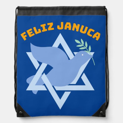 Feliz Januca Januca Sameaj januka janucia  Drawstring Bag