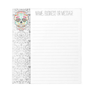 Feliz Muertos - Custom Sugar Skull Notepad