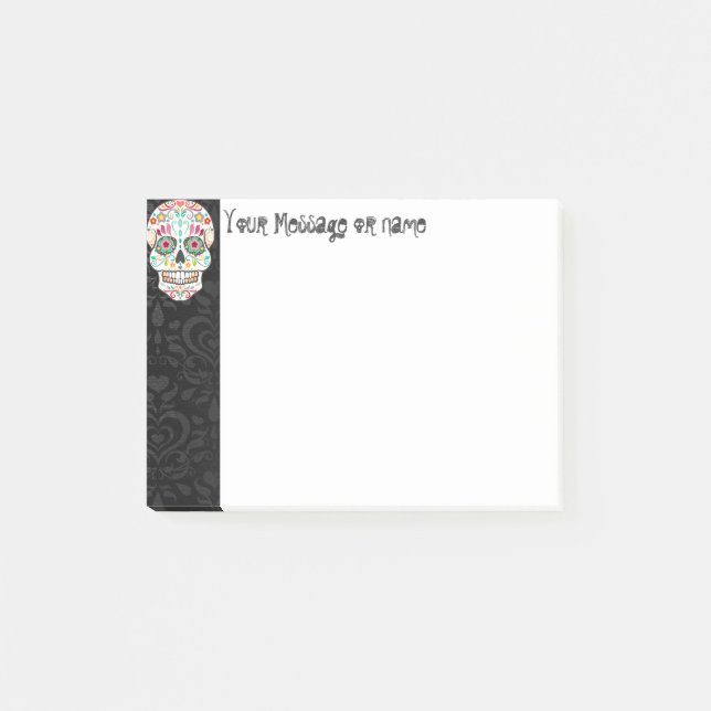 Feliz Muertos - Custom Sugar Skull Post-it® Notes (Front)