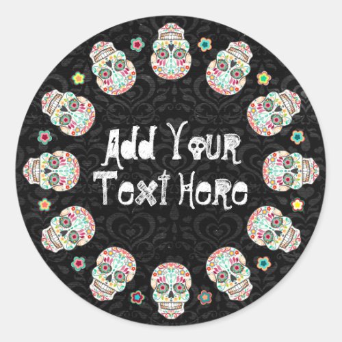 Feliz Muertos _ Custom Sugar Skull Stickers