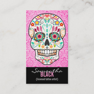 Feliz Muertos - Custom Sugar Skull Vertical Card