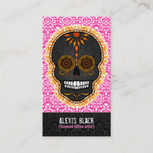 Feliz Muertos - Custom Sugar Skull Vertical Card