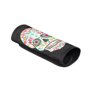 Feliz Muertos - Festive Sugar Skull Luggage Handle Wrap