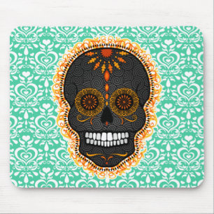 Feliz Muertos - Festive Sugar Skull Mousepad