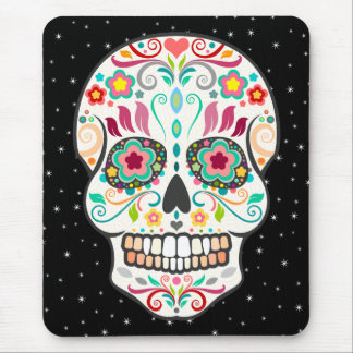Feliz Muertos - Festive Sugar Skull Mousepad