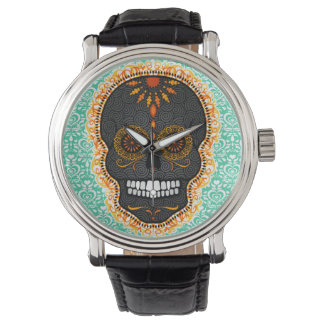 Feliz Muertos - Festive Sugar Skull Wrist Watch