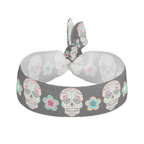 Feliz Muertos _ Festive Sugar Skulls Hair Tie