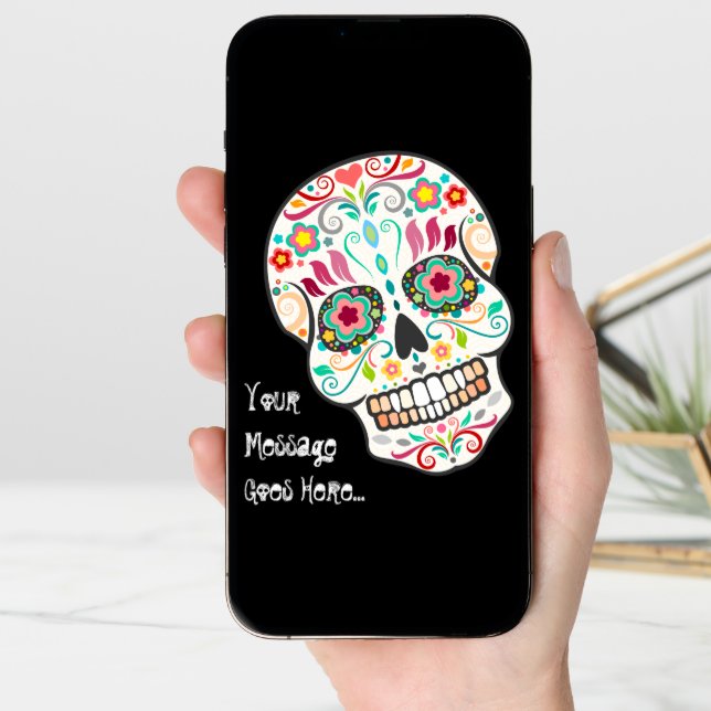 Feliz Muertos - Happy Sugar Skull Custom BIG Card (Front Digital)