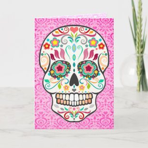 Feliz Muertos - Happy Sugar Skull Custom Card