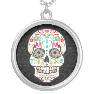 Feliz Muertos - Happy Sugar Skull Pendant Necklace