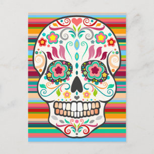 Feliz Muertos - Happy Sugar Skull Postcard