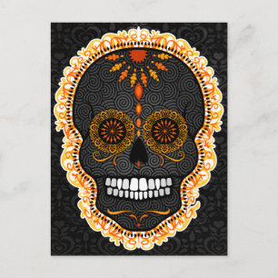 Feliz Muertos - Happy Sugar Skull Postcard