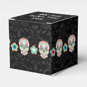 Feliz Muertos - Happy Sugar Skulls Custom Gift Box by creativetaylor at Zazzle