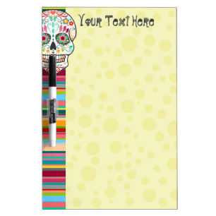 Feliz Muertos - Sugar Skull & Stripes Custom Board
