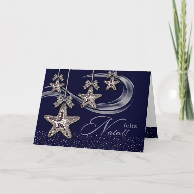 Feliz Natal. Christmas Card in Portuguese (Front)