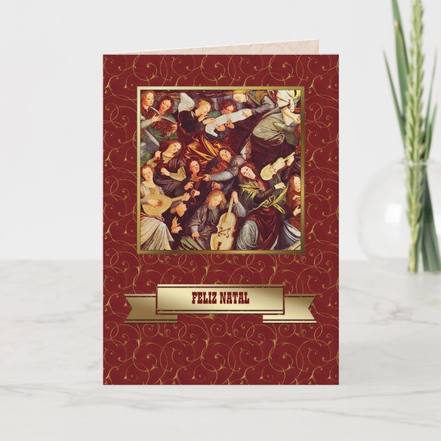 Feliz Natal. Christmas Card in Portuguese (Front)