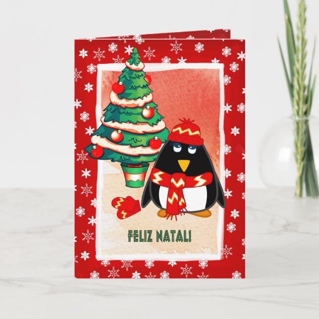 Feliz Natal. Christmas Cards in Portuguese (Front)