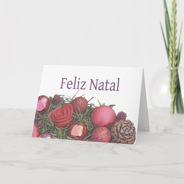 Feliz Natal - Portuguese Christmas Card (Front)