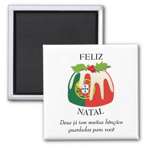 FELIZ NATAL Portuguese Christmas Magnet
