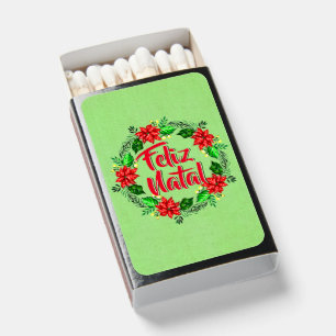 Feliz Natal Portuguese Merry Christmas Matchboxes